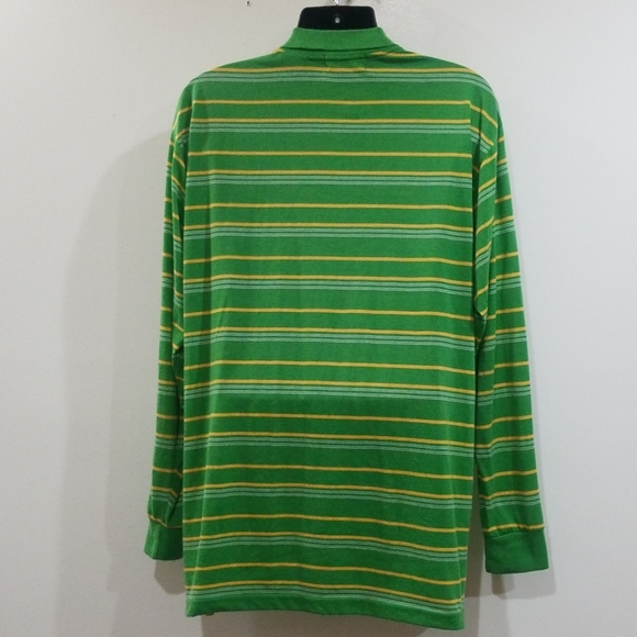 Polo by Ralph Lauren men's green striped shirt - Picture 7 of 8